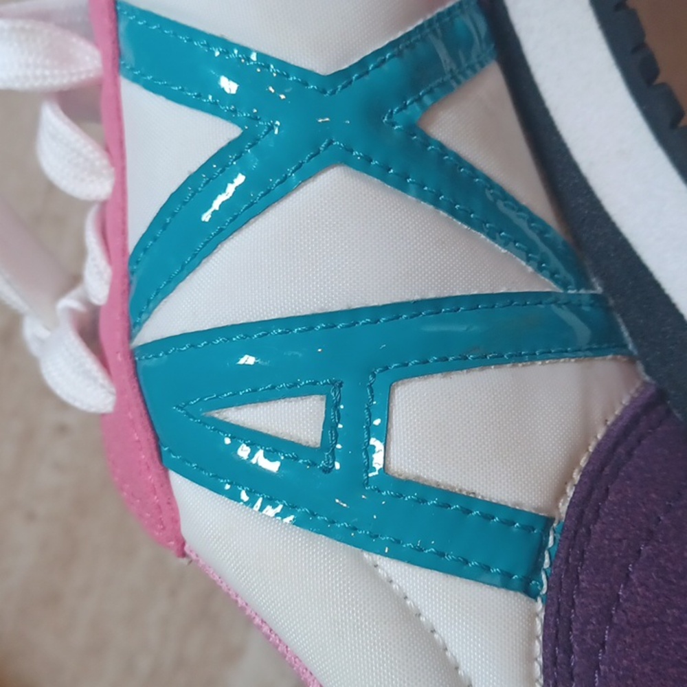 Armani Exchange Purple/Pink Sneakers - Picture 6 of 14